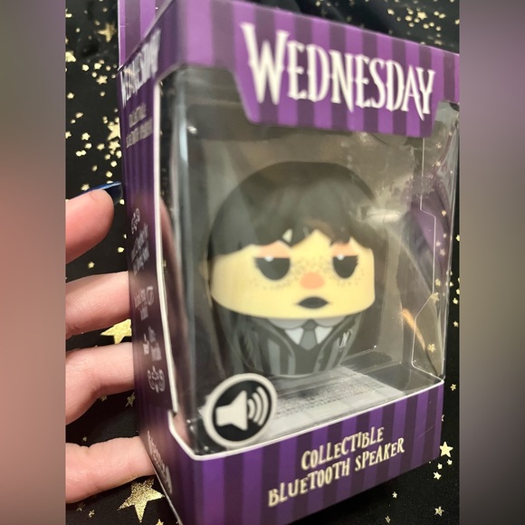 Wednesday Addams Bitty Boomers Collectible Bluetooth Speaker Ultra Portable - Picture 6 of 6